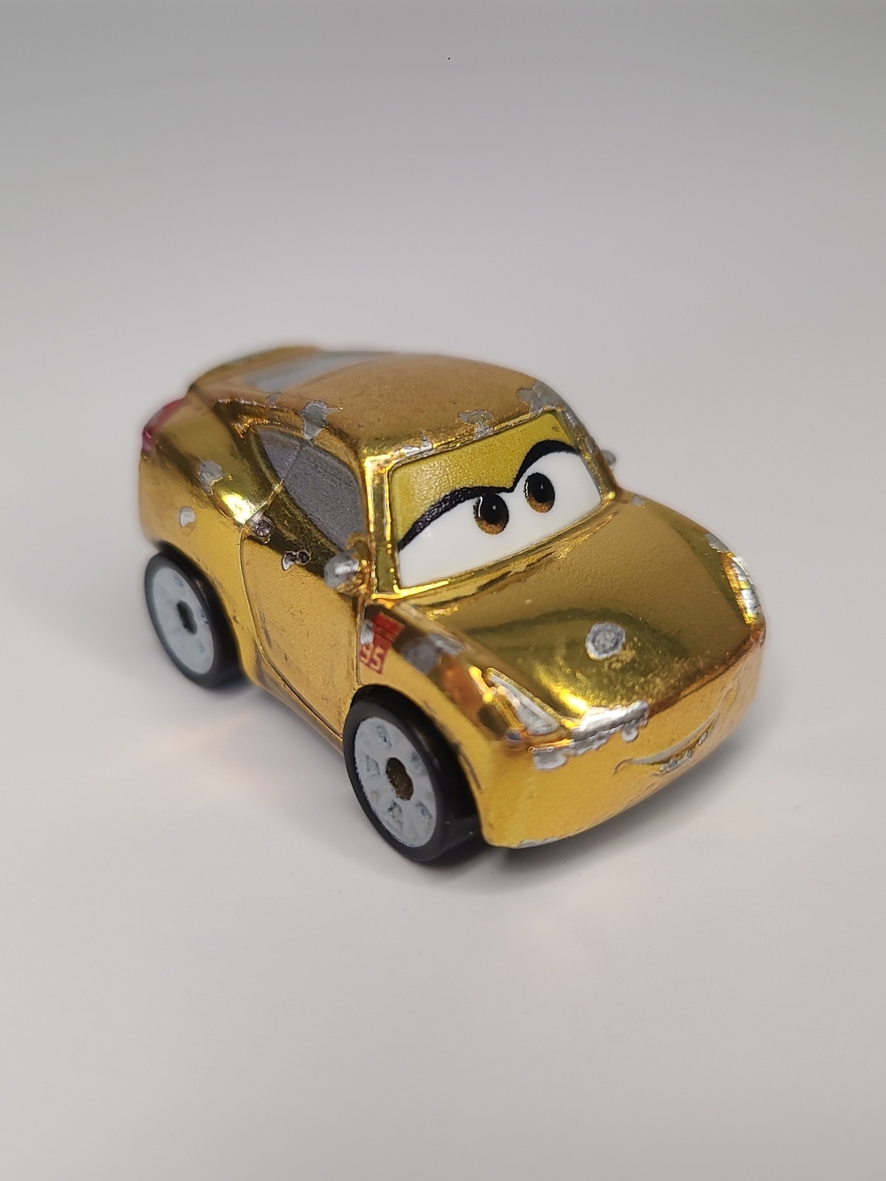 Disney Pixar Cars Mini Racers Metallic Gold Cruz Ramirez 1.5"